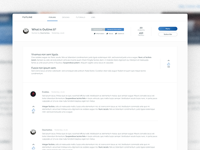 Community platform for designers adobe xd article bbforum blog clean community discussion discussions forum forum template forums invisionpowerboard ipb post reddit ui ux web design web interface xenforo