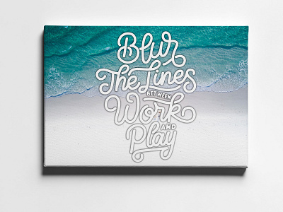 Blur The Lines Canvas Front artiful beach canvas canvas print e commerce entrepreneurs motivation objectives