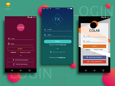 Layout mobile - Login design de interface login mobile ui template ui ux design uidesign uiuxdesign ux design uxdesign