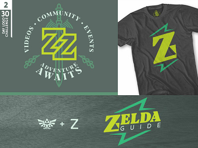 Zelda Guide logo logo a day logo challenge wordmark zelda guide