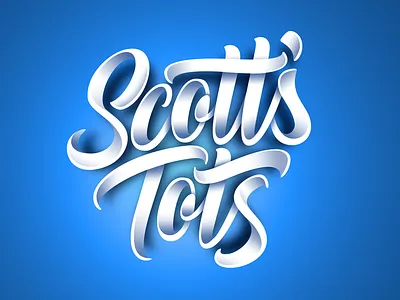 Scott's Tots art calligraphy design dunder mifflin graphic design handlettering illustration lettering the office typography