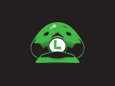 Luigi Cap illustration luigi mario mario bros sticker tshirt vector vector art vector artwork video game