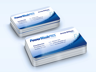 Power Wash Pros Business Card Design