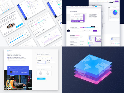 Top Shots 2018 create account dashboard design system illlustration iot marketing onboarding pricing sign up ui