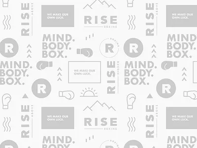 Rise Pattern Design boxing boxing gym branding design icon illustration logo type vector