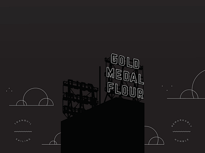 Gold Medal Flour design graphic design illustration minimal minneapolis type typography vector