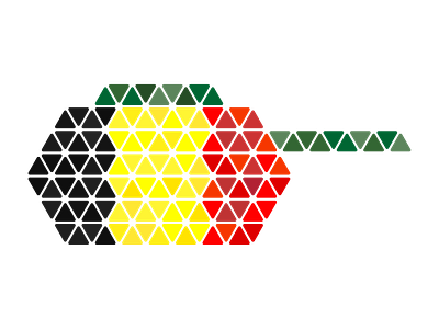 Belgium Tank adobe illustrator army belgium branding brussels design flag flat gun icon illustration logo military pattern round corners tank triangles vector