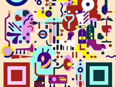 Picasso Style QR Code qrcode technology marketing