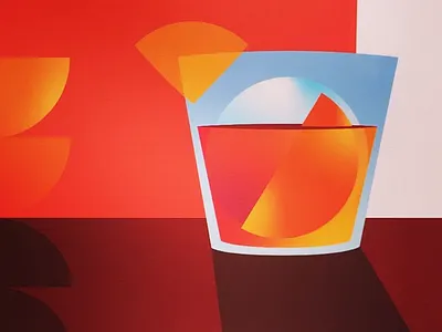 Drinks Series – Vermouth beverages bliss design drinks ice illustration lifestyle orange red spain vector vermouth warm colors