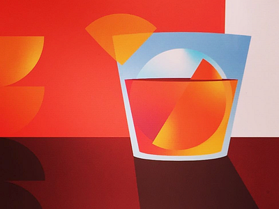 Drinks Series – Vermouth beverages bliss design drinks ice illustration lifestyle orange red spain vector vermouth warm colors