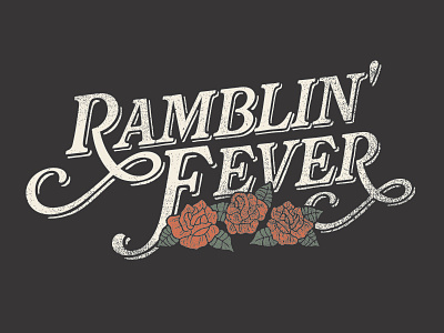 Ramblin' Fever alicemaule colorado country denver illustration art merle haggard music art nashville outlaw western