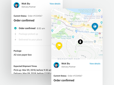 Track and trace - Delivery app delivery design logistics mobile app track and trace ui uidesign ux