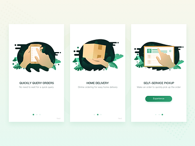 Guide pages app design illustration ui