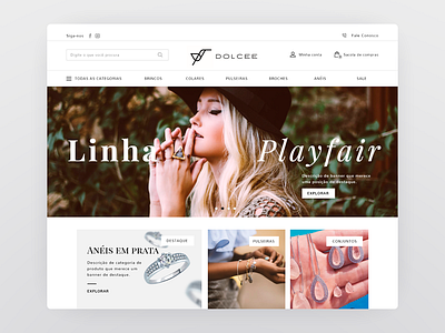 Jewelry Store ecommerce jewelry jewelry shop online store shop design store ui