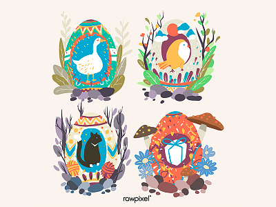 Easter Egg adobe illustrator cc artwork artworks concept design easter eggs graphic illustration vector