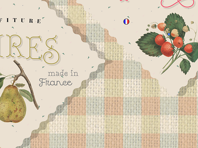 Confiture - wip font fruits illustration lettering script type wip