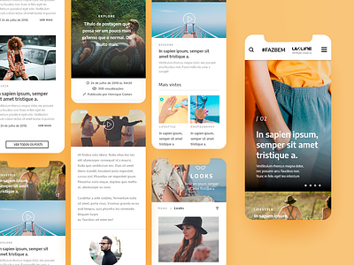 UVLine Blog #fazbem blog blog design clothing content design fashion line mobile news sunscreen ui wordpress