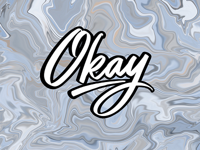 Okay calligraphy design illustration ipadpro lettering okay procreate type typography