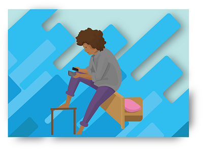 Ajay and mob animation art branding character design illustration illustrator logo minimal mobile ui ux vector