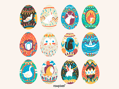 Easter Egg adobe illustrator cc artwork concept design easter eggs graphic graphic design illustration vector