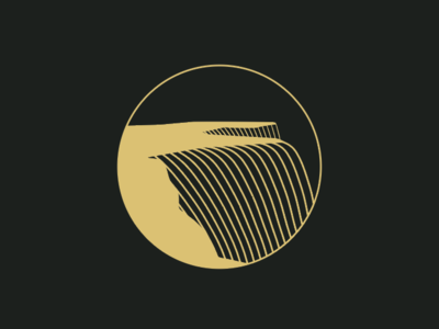 Niagra Falls Badge ai design illustrator