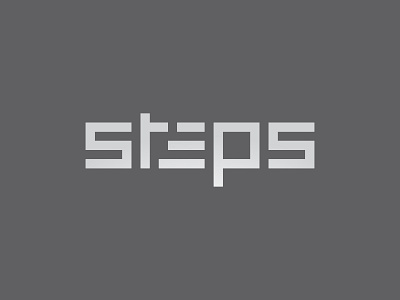 Steps logo block branding branding agency creative creative app deep designer geometric ideantity logo meaning meaningful mumbai simple symbol text type typography unique