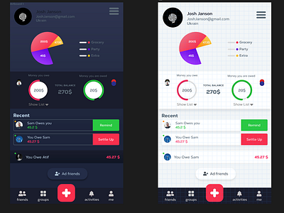 Splitwise Redesign 01 design invisionstudio redesign concept ui