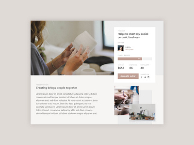 032 • Crowdfunding Campaign crowdfunding crowdfunding campaign dailychallenge dailyui ui