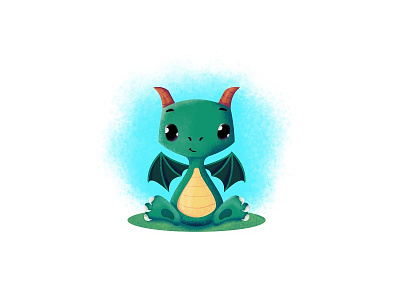 Little Dragon Illustration affinity designer cute illustration little dragon