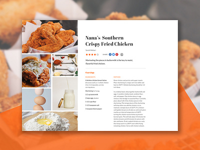 Daily UI #040 blog ui dailyui recipe uidesign uxdesign