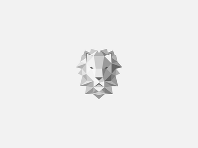 Lion brand branding design geometry lion logo shape triangle