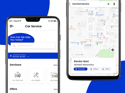 Car Service car app car service design location photoshop ui ux