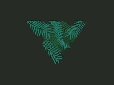 Triangle Leaves Icon branding creative design graphic green icon illustration illustrator leaf leaves logo logo mark newglue triangle vector
