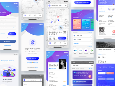 Parklike App for Car Parking app branding car parking app creative design creative design design design app illustration logo design ui ux