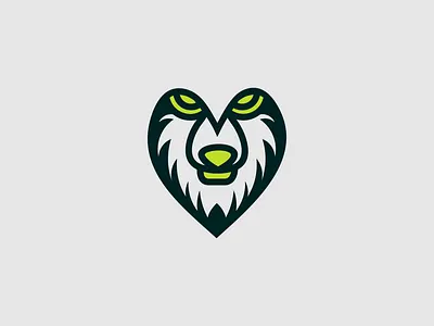 Love + Wolf animal branding design combination creative logo a day logo design love originalcharater unique wolf