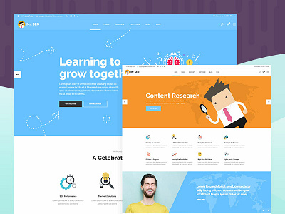 Mr. SEO agency clean creative design digital digital marketing infographic marketing marketing agency media responsive seo seo agency seo company seo services social social media vector vibrant web