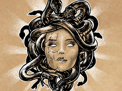 medusa tattoo comic design design art illustration medusa mythical creature tattoo