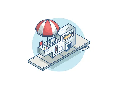 Food Cart art artwork cart design dribbble food graphic graphic design illustration illustrations minimal shot shots vector