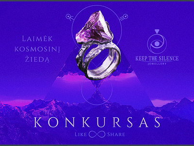 Magical Ring Contest Banner II banner brand contest dream facebook ads jewelry luxury magical design surreal