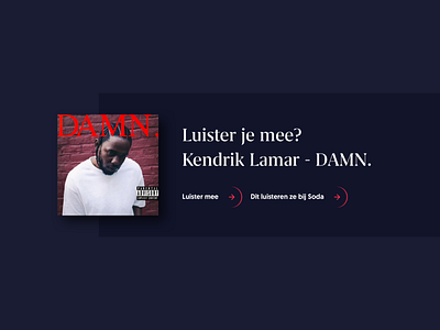 Resoluut - What we're playing at the office culture damn design desktop kendrick lamar mobile musicplayer ui webdesign