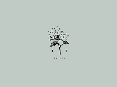 Magnolia Logo design flower icon initials leaf logo magnolia sketch southern
