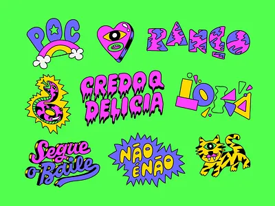 Tattoos! brazil design illustration lettering type typography vector