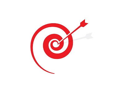 Dartspiral app branding flat icon illustration logo logo design professional logo red vector