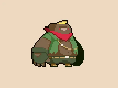 Pixel Mole cartoon character character art design dig fantasy game illustration mole pixel pixel art quest retro