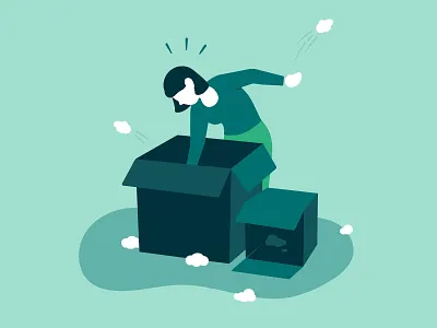 Empty state illustration dnb empty page empty state empty state illustration green illustration searching