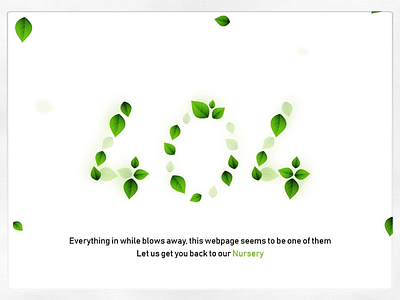 4 0 4 C O N C E P T S 404 404error design illustration leaves user experience ux vector web webdesign
