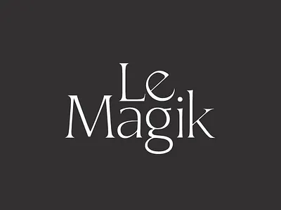 Le Magik | Conceptual Brand branding identity letter manipulation magic modern serif simple typography