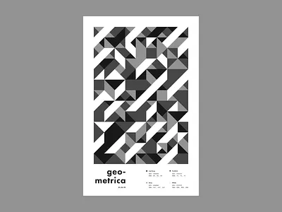 Geometrica - 1/25 abstract color study geometric geometric art geometric shapes layout poster a day poster everyday