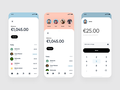 Mobile Banking App app banking banking app clean finance flat ios mobile ui ux