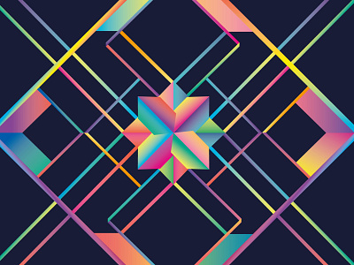 Exploration 01 color creative design illustration pattern star vector
